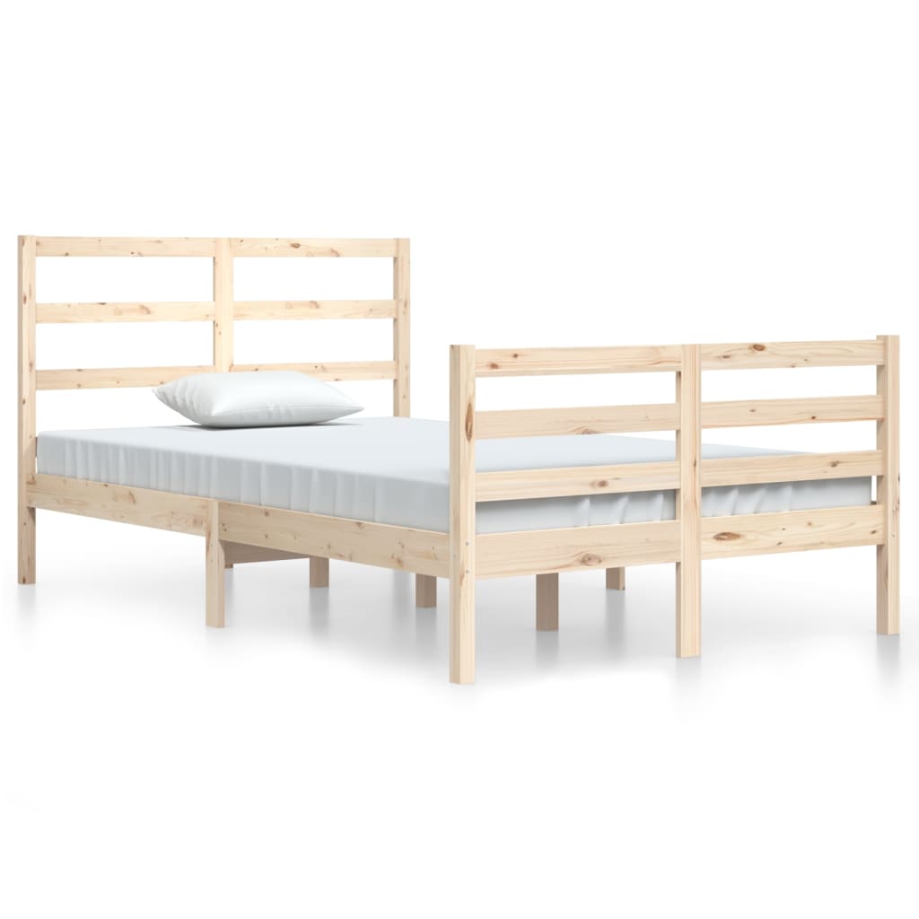 Cadre de lit sans matelas bois de pin massif 120x200 cm - XIOS