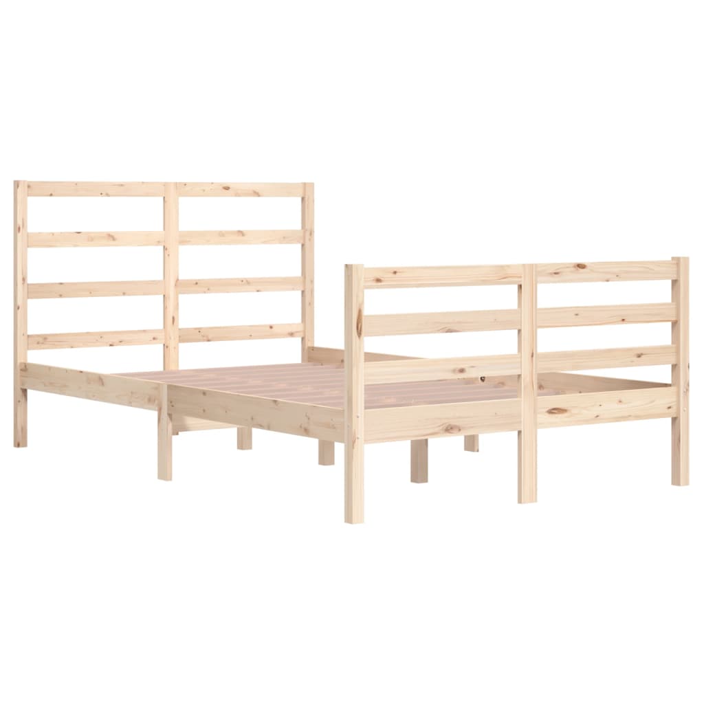 Cadre de lit sans matelas bois de pin massif 120x200 cm - XIOS