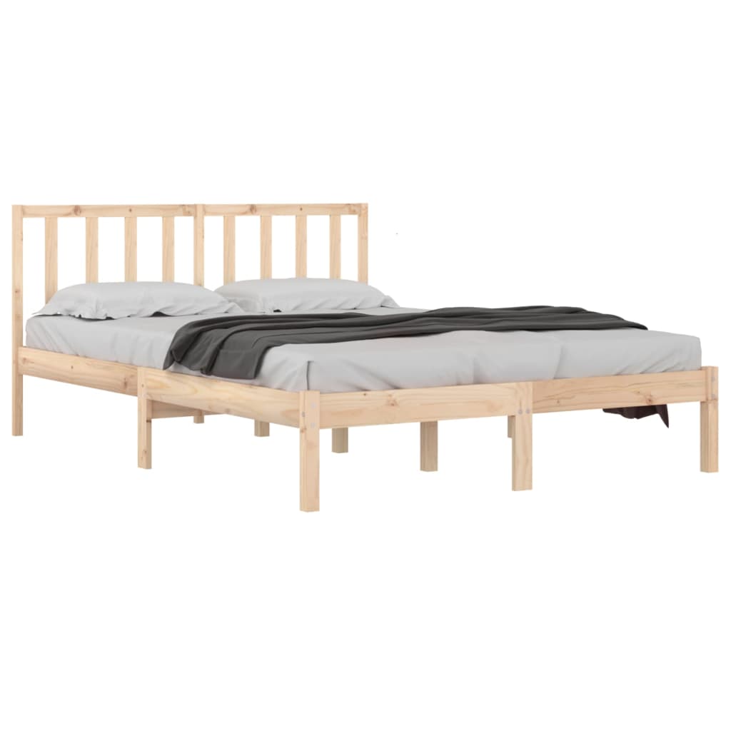 Cadre de lit sans matelas bois de pin massif 120x190 cm - XIOS