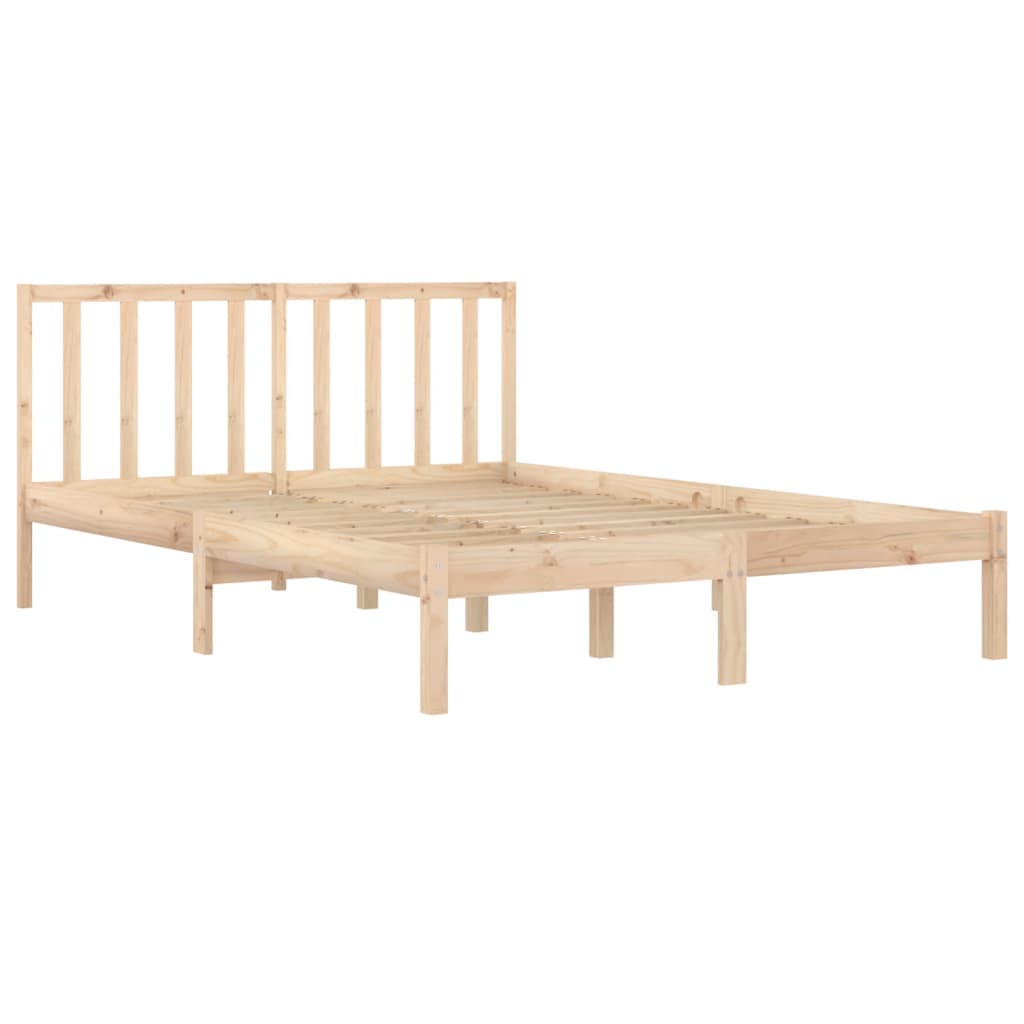Cadre de lit sans matelas bois de pin massif 120x190 cm - XIOS