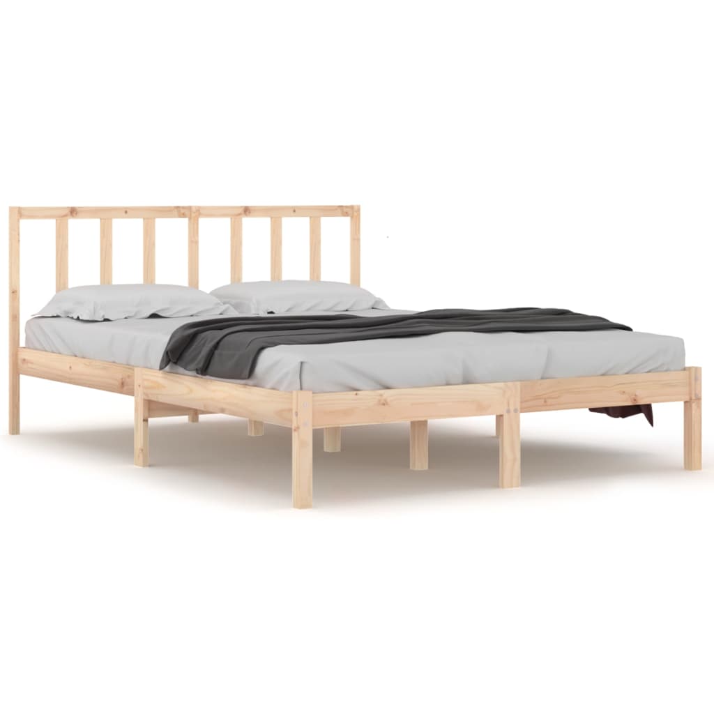 Cadre de lit sans matelas bois de pin massif 120x190 cm - XIOS