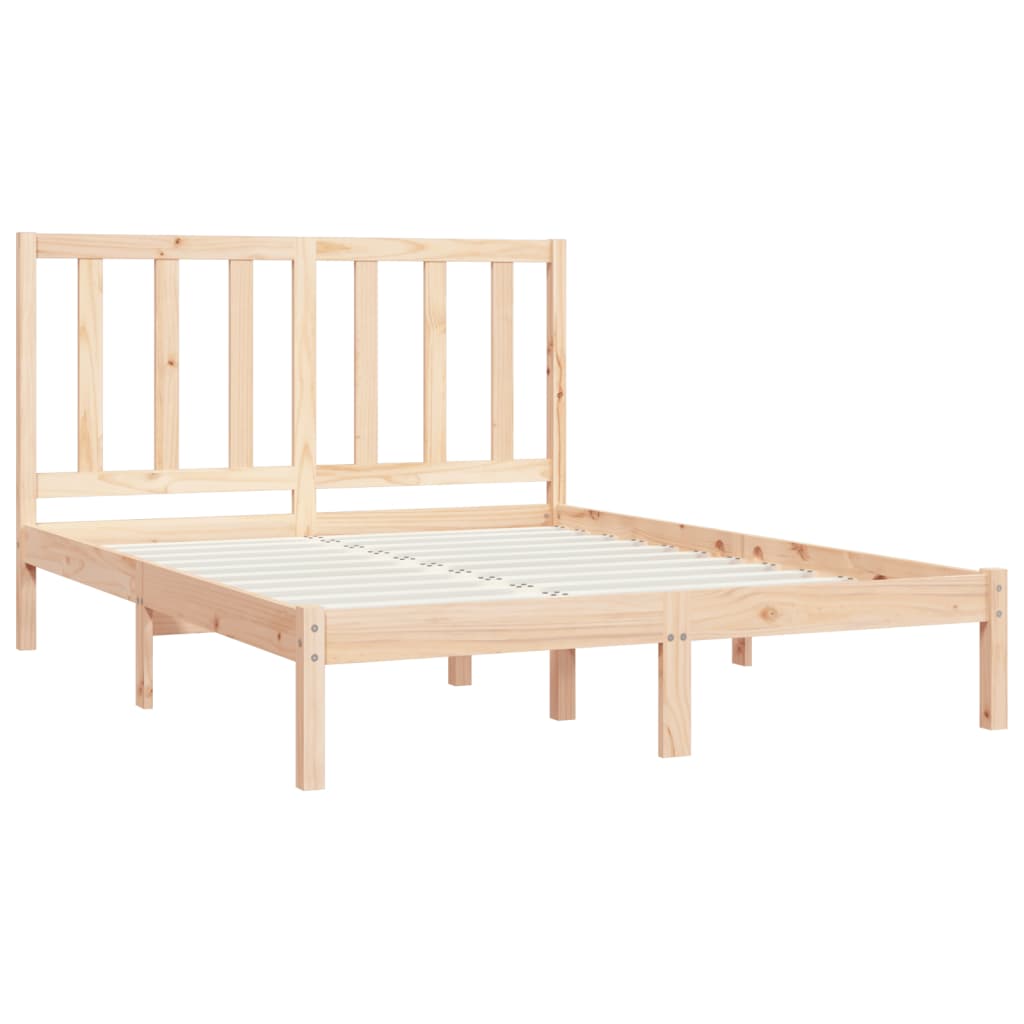 Cadre de lit sans matelas bois de pin massif 120x190 cm - XIOS