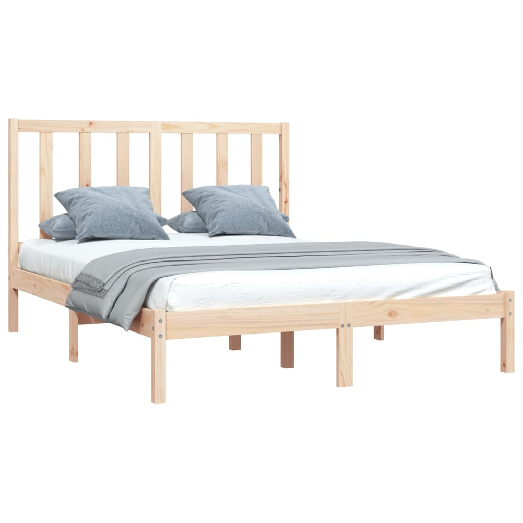 Cadre de lit sans matelas bois massif de pin 140x200 cm - XIOS