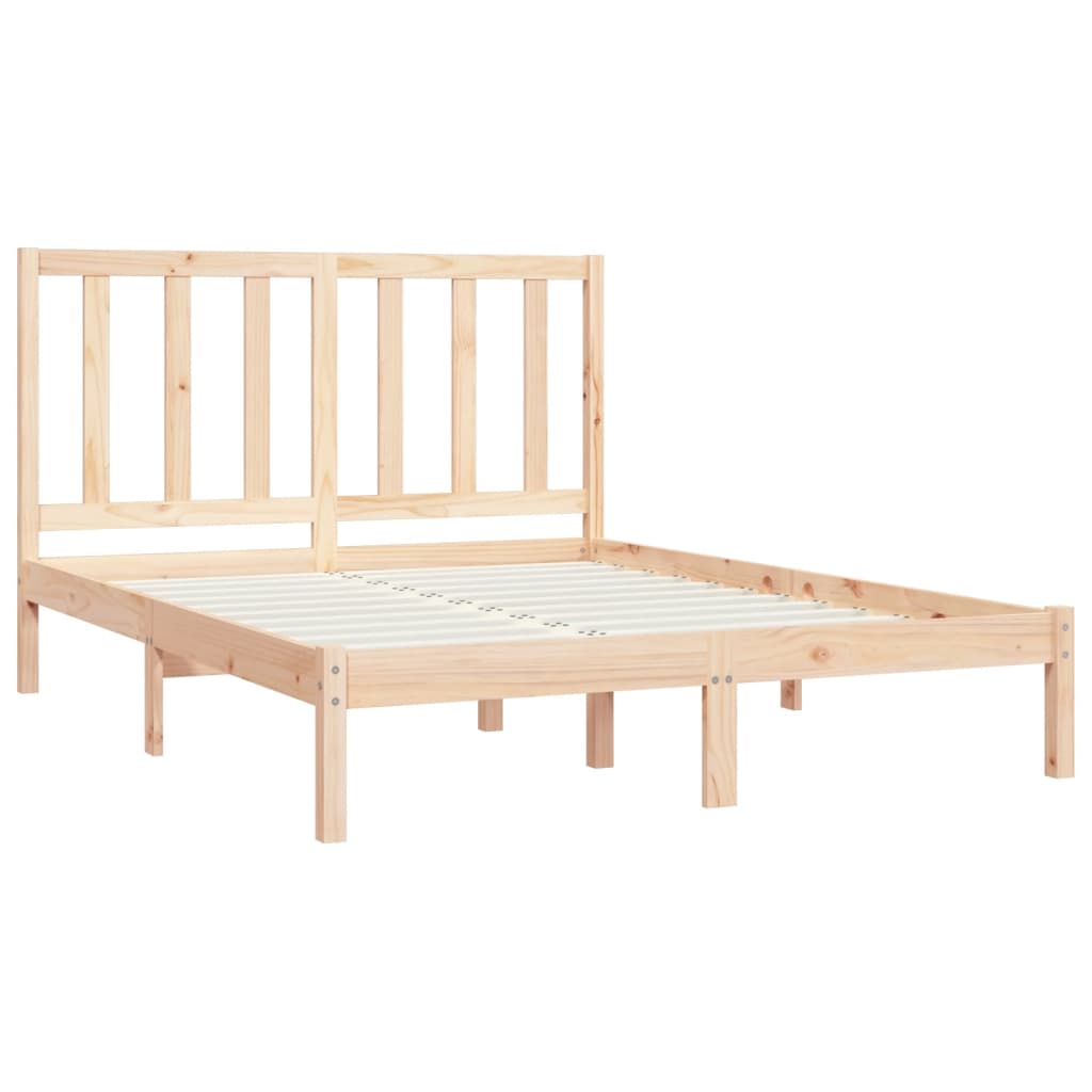 Cadre de lit sans matelas bois massif de pin 140x200 cm - XIOS