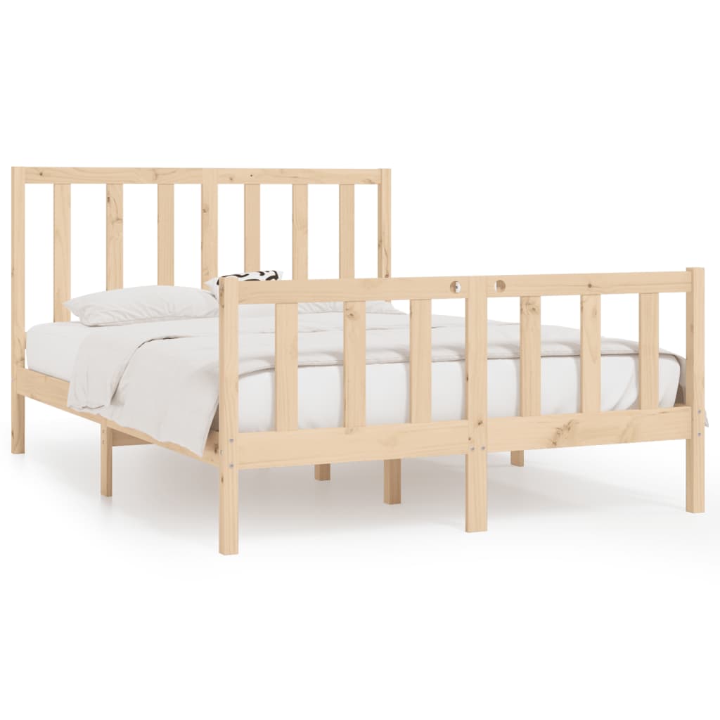 Cadre de lit sans matelas 120x190 cm bois massif - XIOS