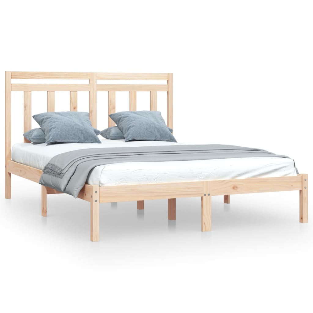 Cadre de lit sans matelas 120x190 cm bois massif - XIOS