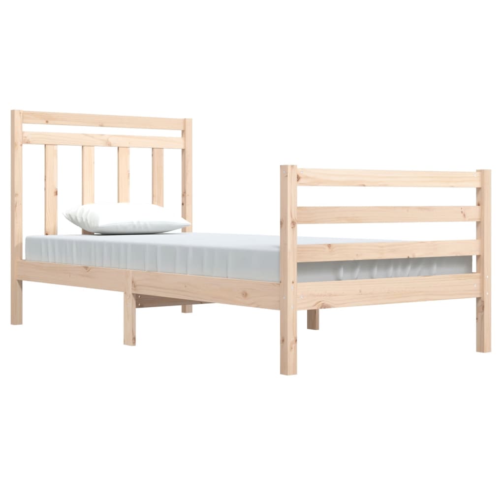 Cadre de lit sans matelas 100x200 cm bois massif - XIOS