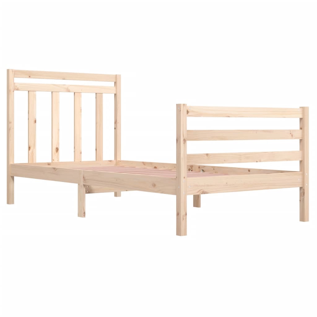 Cadre de lit sans matelas 100x200 cm bois massif - XIOS