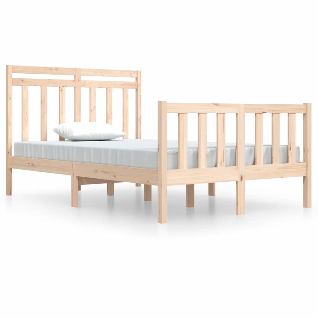 Cadre de lit sans matelas 120x190 cm bois massif - XIOS