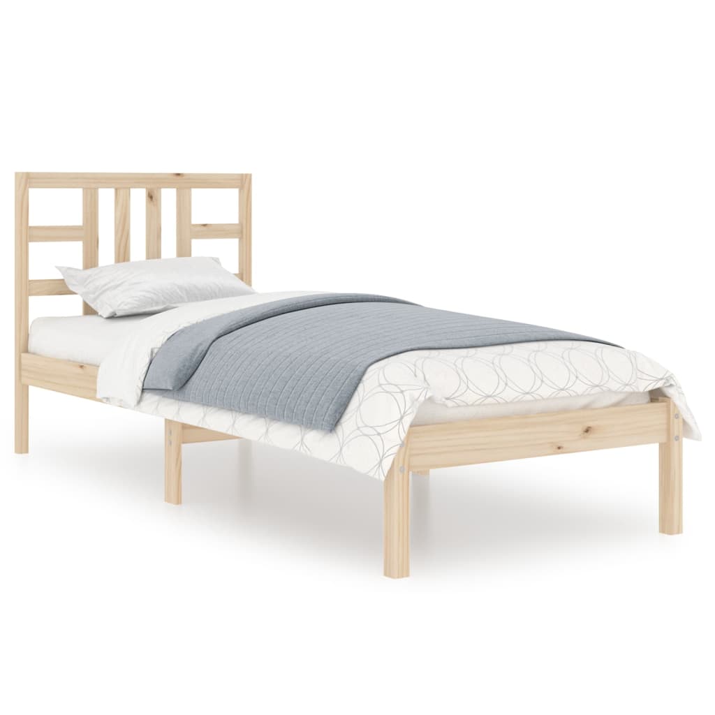 Cadre de lit sans matelas 90x190 cm bois massif - XIOS
