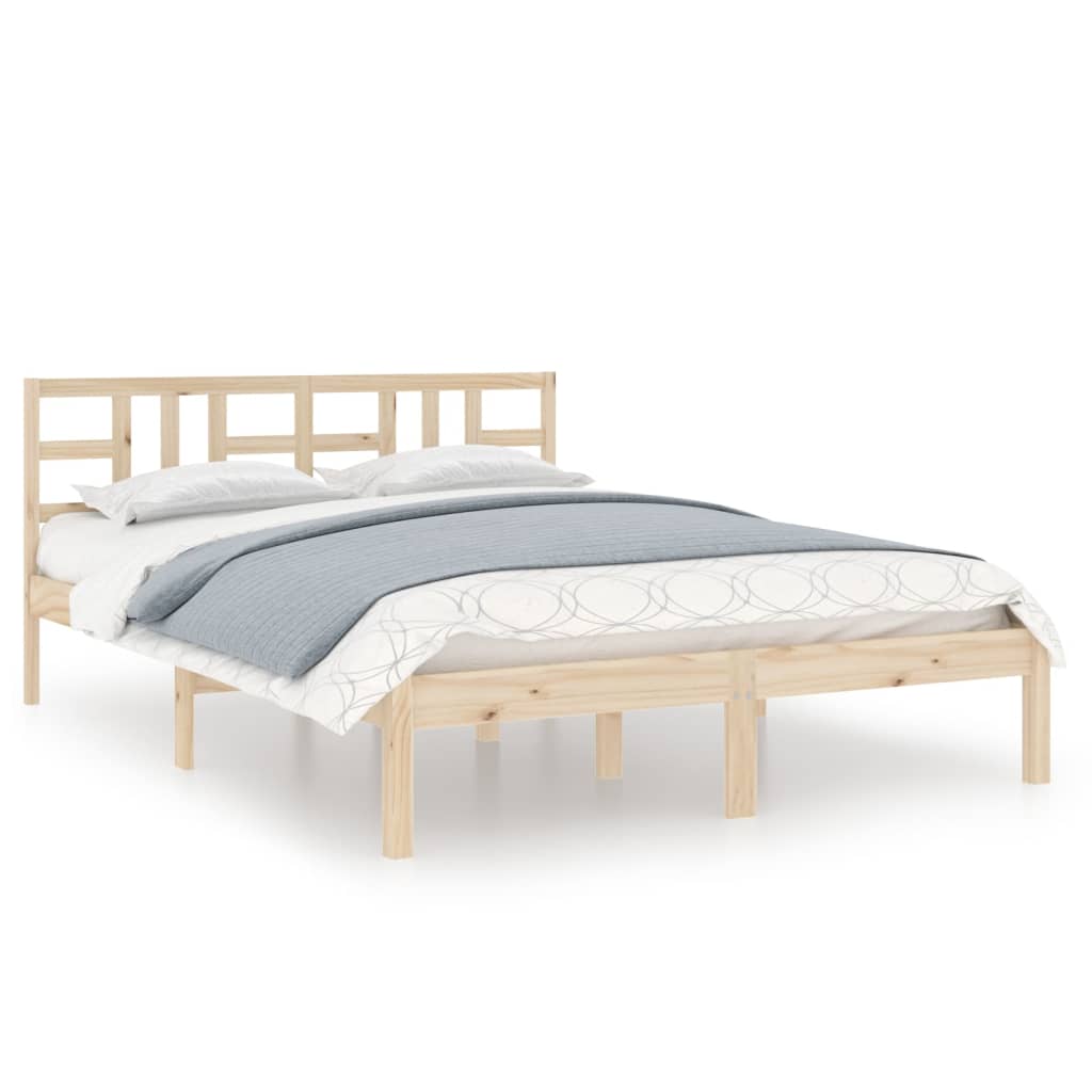 Cadre de lit sans matelas 120x190 cm bois massif - XIOS