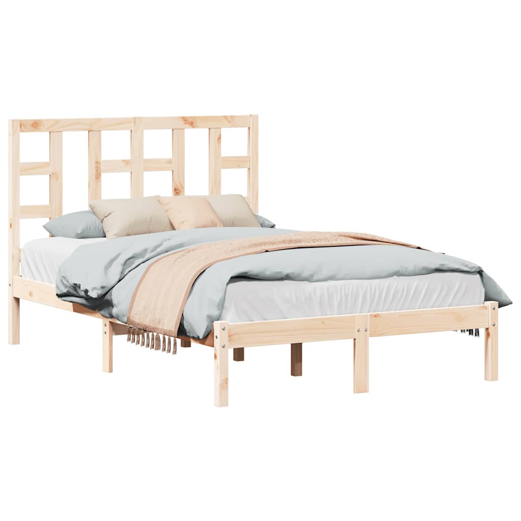 Cadre de lit sans matelas 120x190 cm bois massif - XIOS
