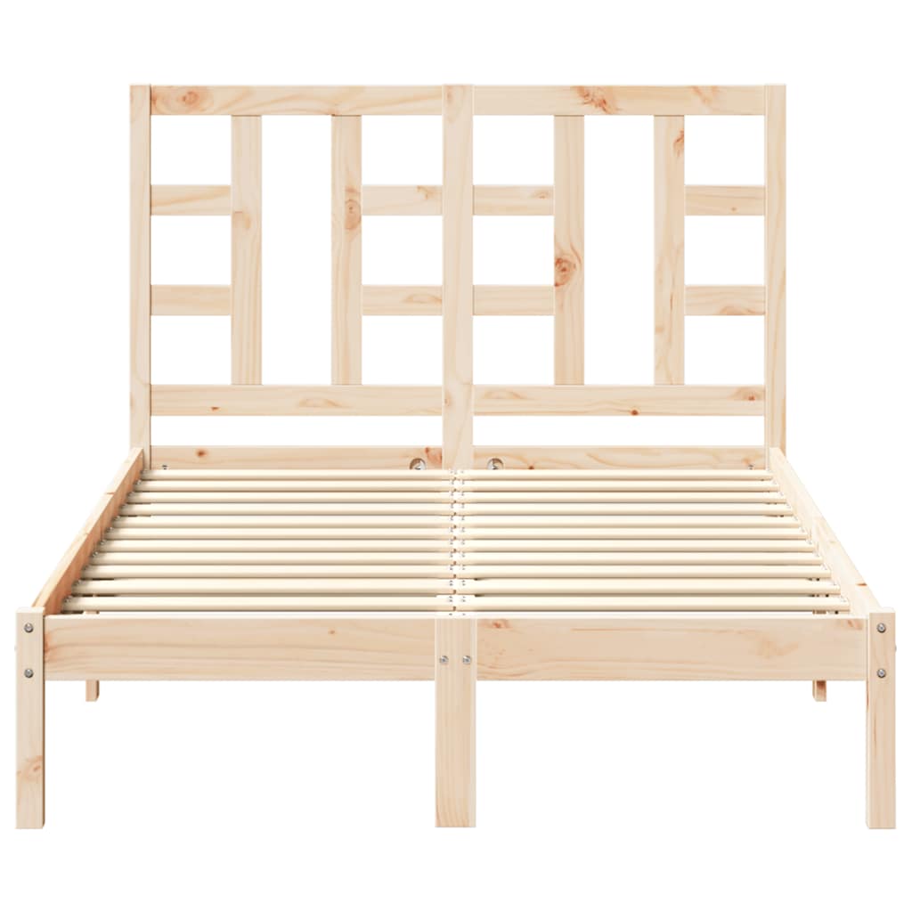 Cadre de lit sans matelas 120x190 cm bois massif - XIOS