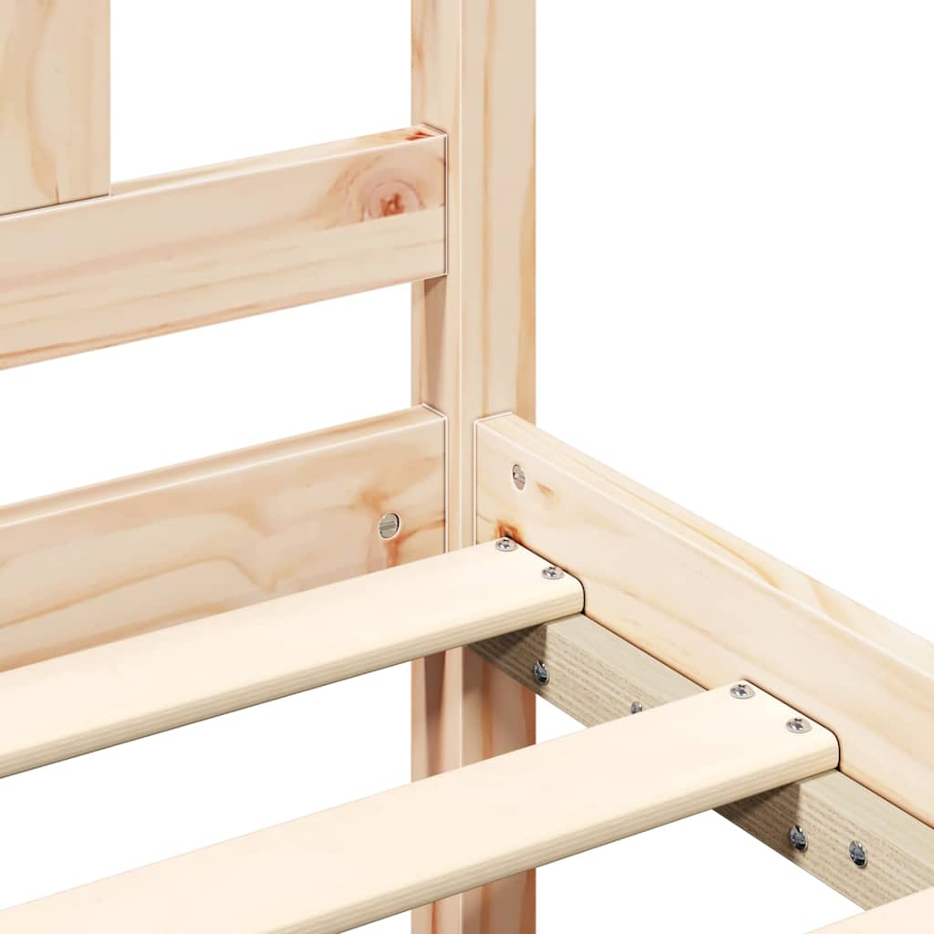 Cadre de lit sans matelas 120x190 cm bois massif - XIOS