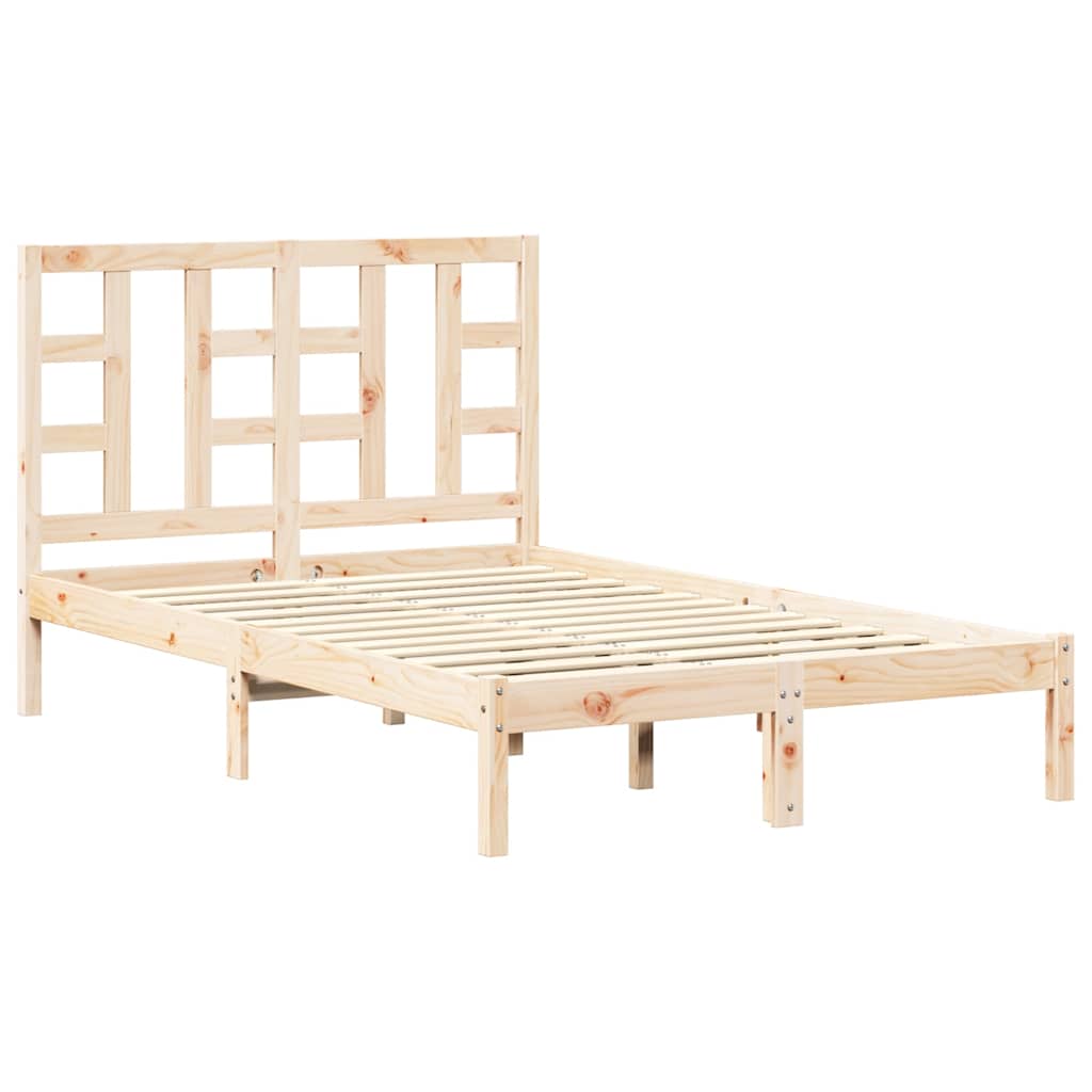 Cadre de lit sans matelas 120x200 cm bois massif - XIOS