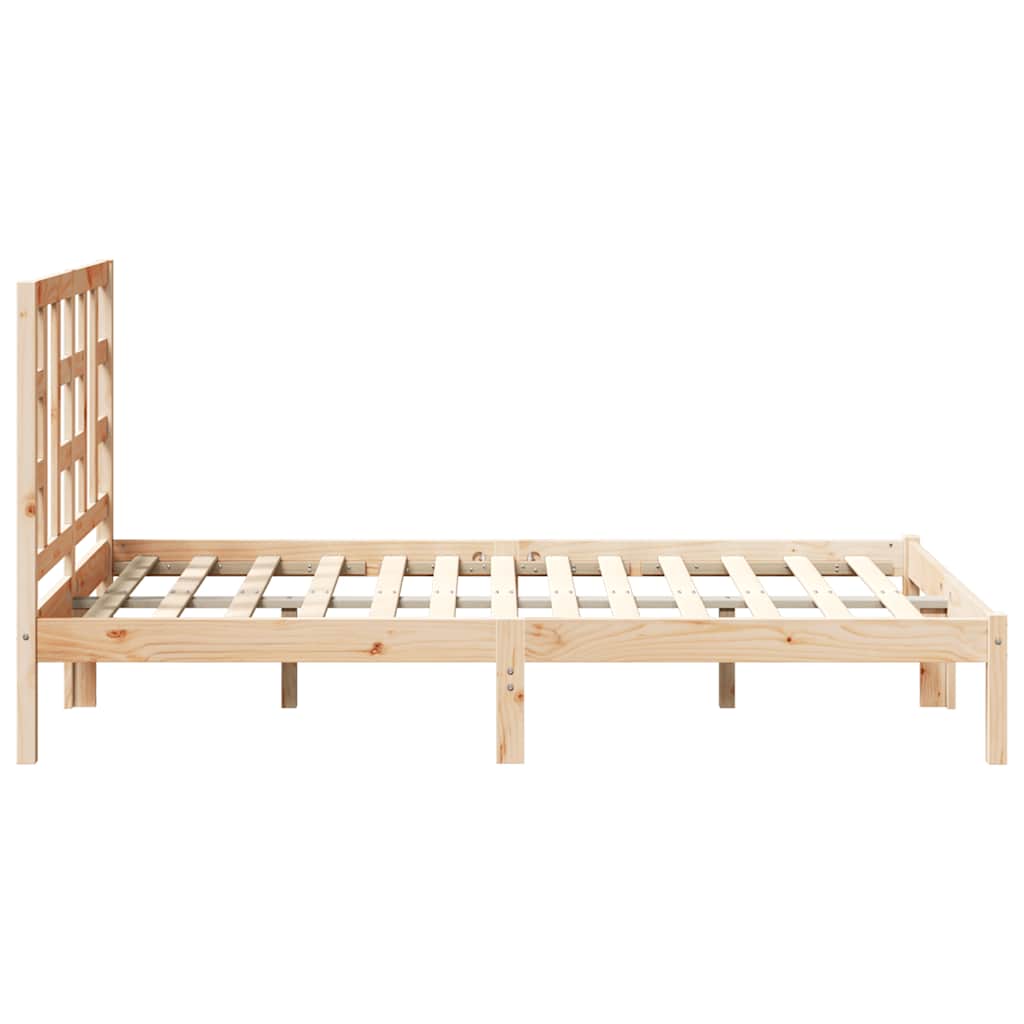 Cadre de lit sans matelas 120x200 cm bois massif - XIOS