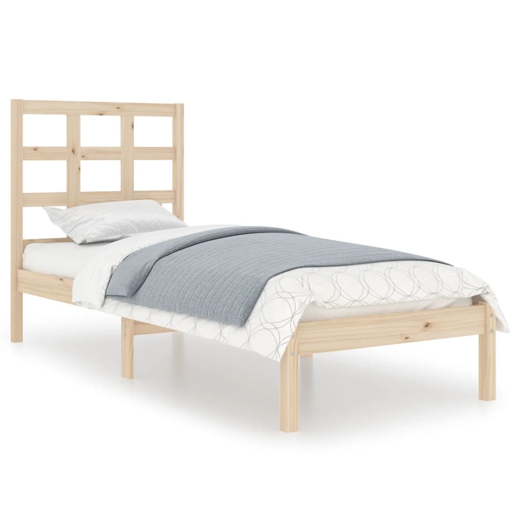 Cadre de lit sans matelas 90x190 cm bois massif - XIOS