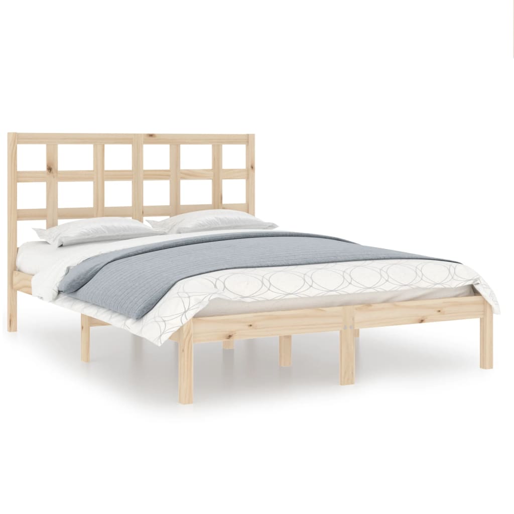 Cadre de lit sans matelas 120x190 cm bois massif - XIOS
