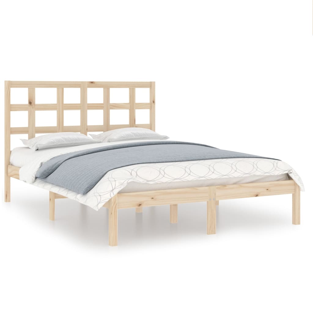 Cadre de lit sans matelas 120x200 cm bois massif - XIOS