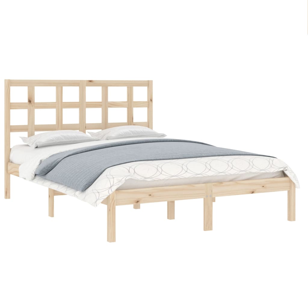 Cadre de lit sans matelas 120x200 cm bois massif - XIOS