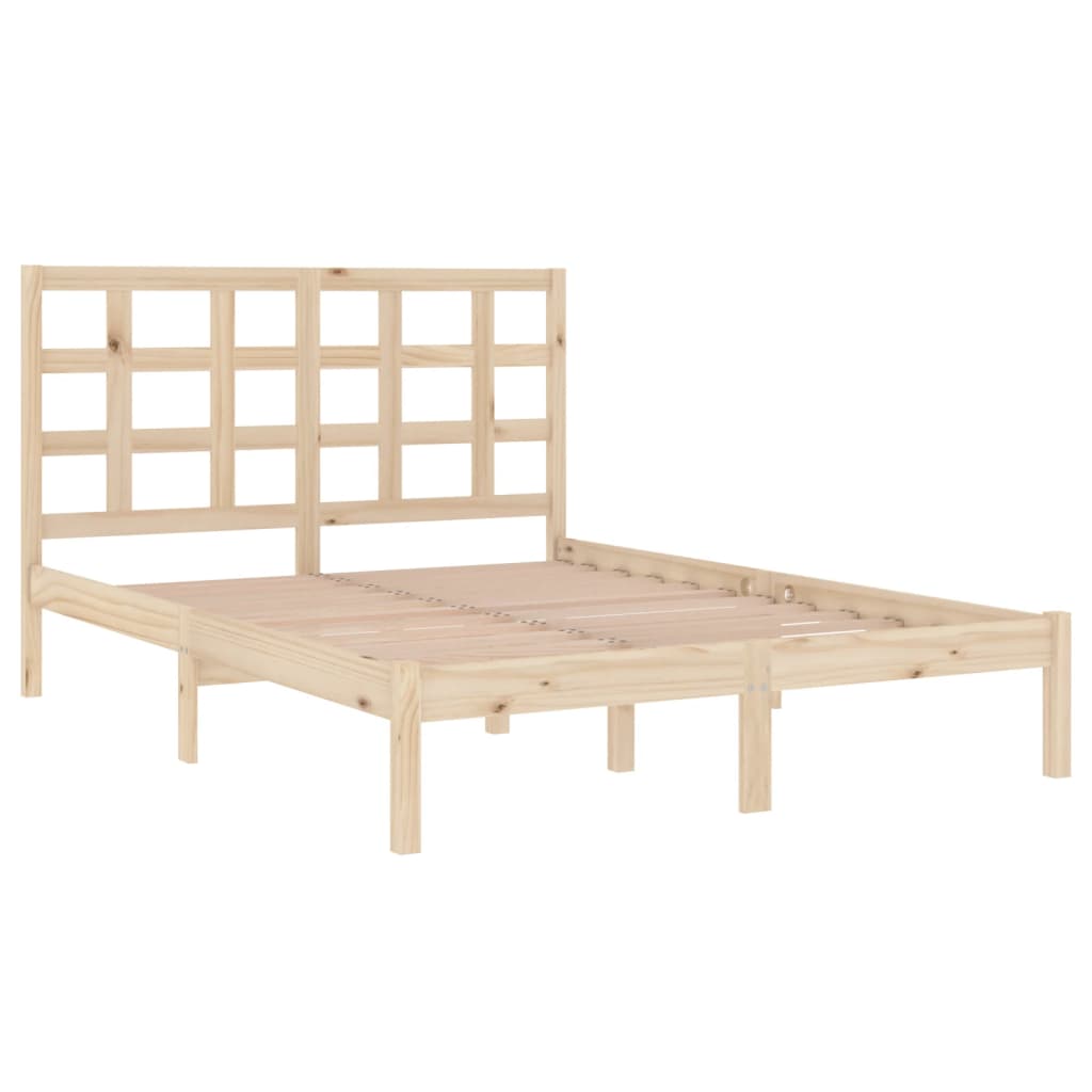 Cadre de lit sans matelas 120x200 cm bois massif - XIOS
