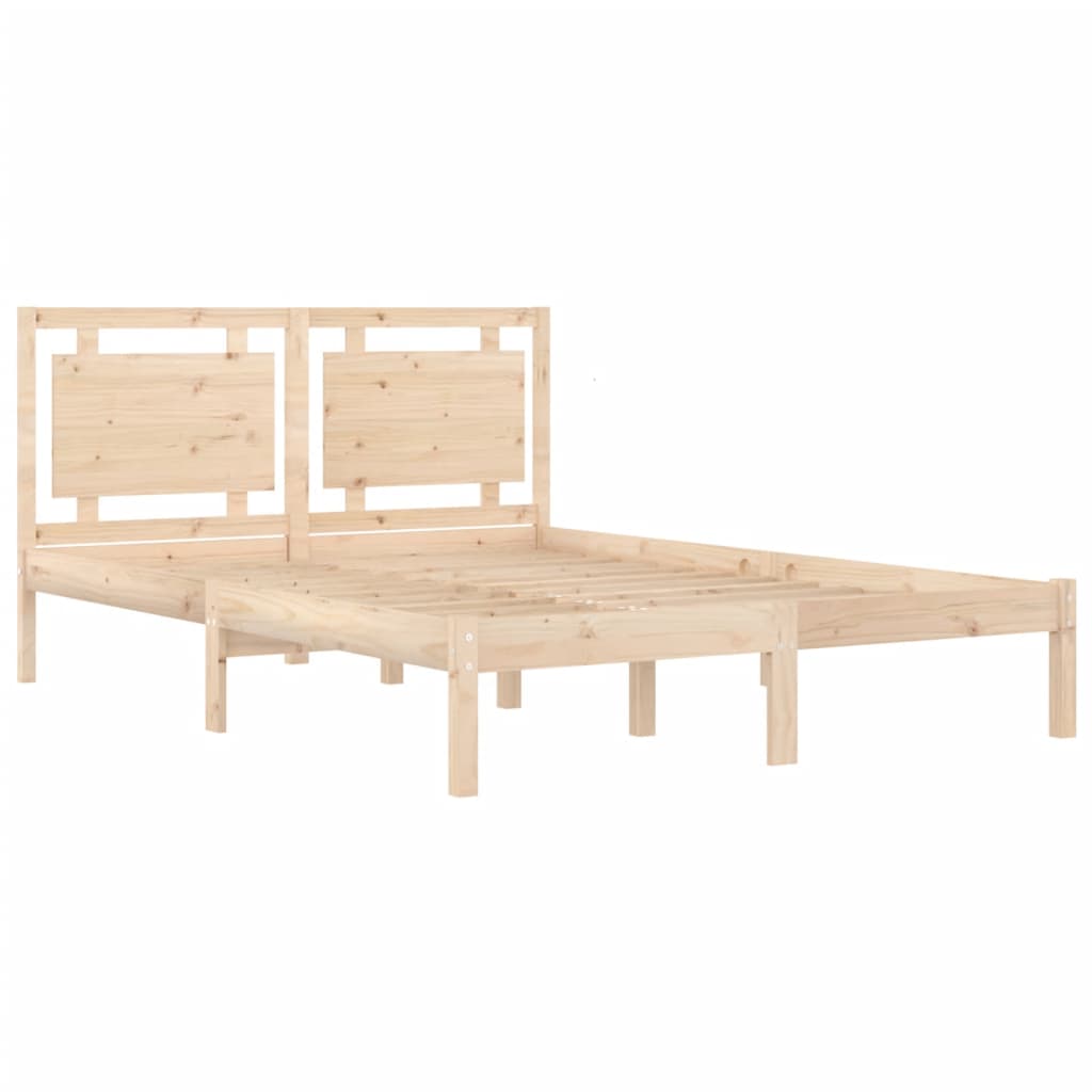 Cadre de lit sans matelas 120x190 cm bois massif - XIOS