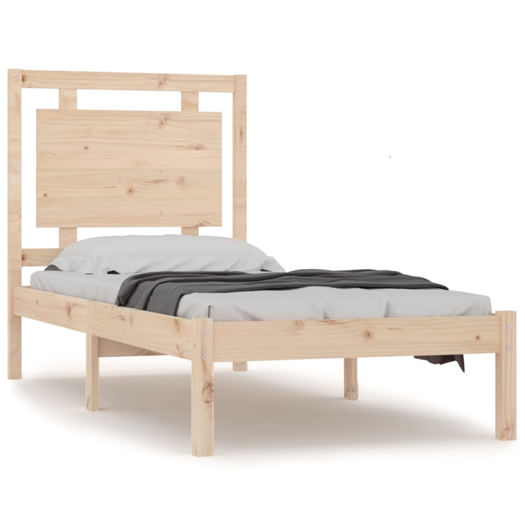Cadre de lit sans matelas 100x200 cm bois massif - XIOS