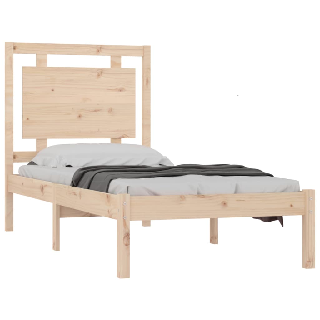 Cadre de lit sans matelas 100x200 cm bois massif - XIOS