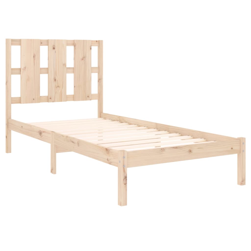 Cadre de lit sans matelas 90x190 cm bois massif - XIOS