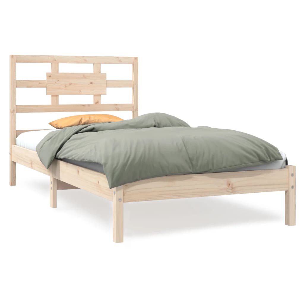 Cadre de lit sans matelas 90x190 cm bois massif - XIOS