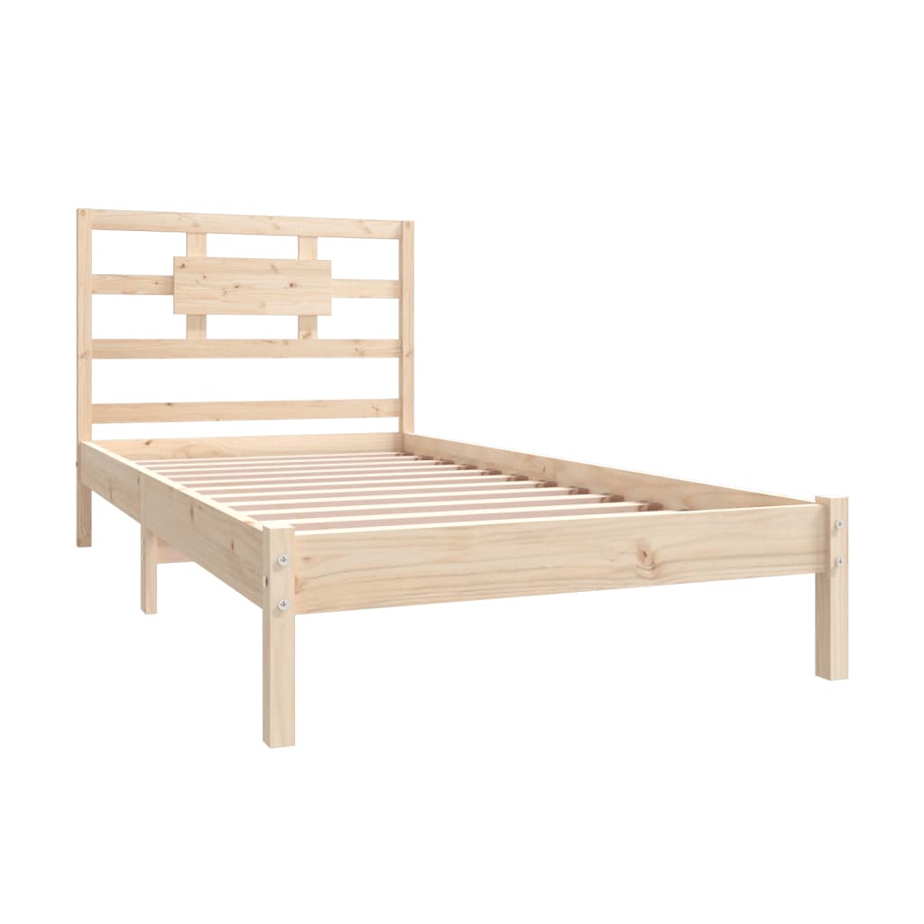 Cadre de lit sans matelas 90x190 cm bois massif - XIOS