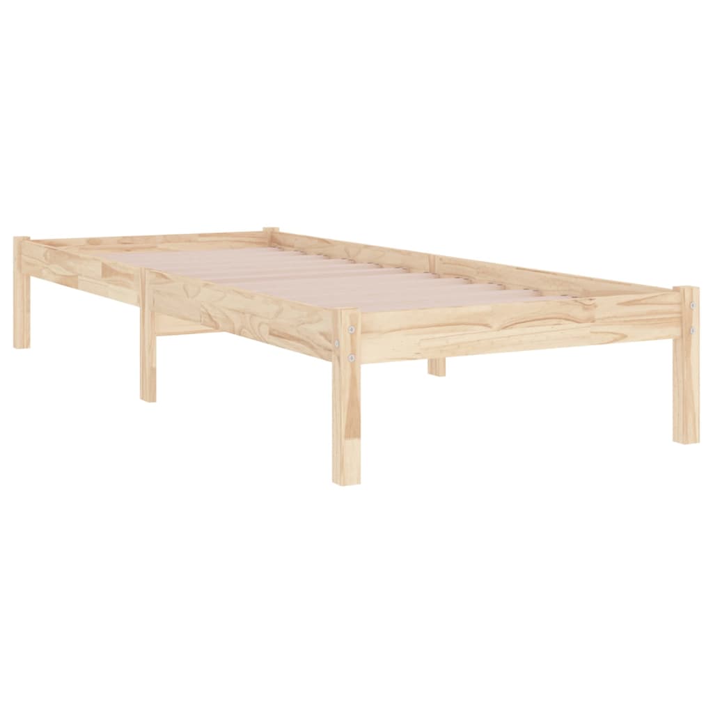 Cadre de lit sans matelas 90x190 cm bois massif - XIOS