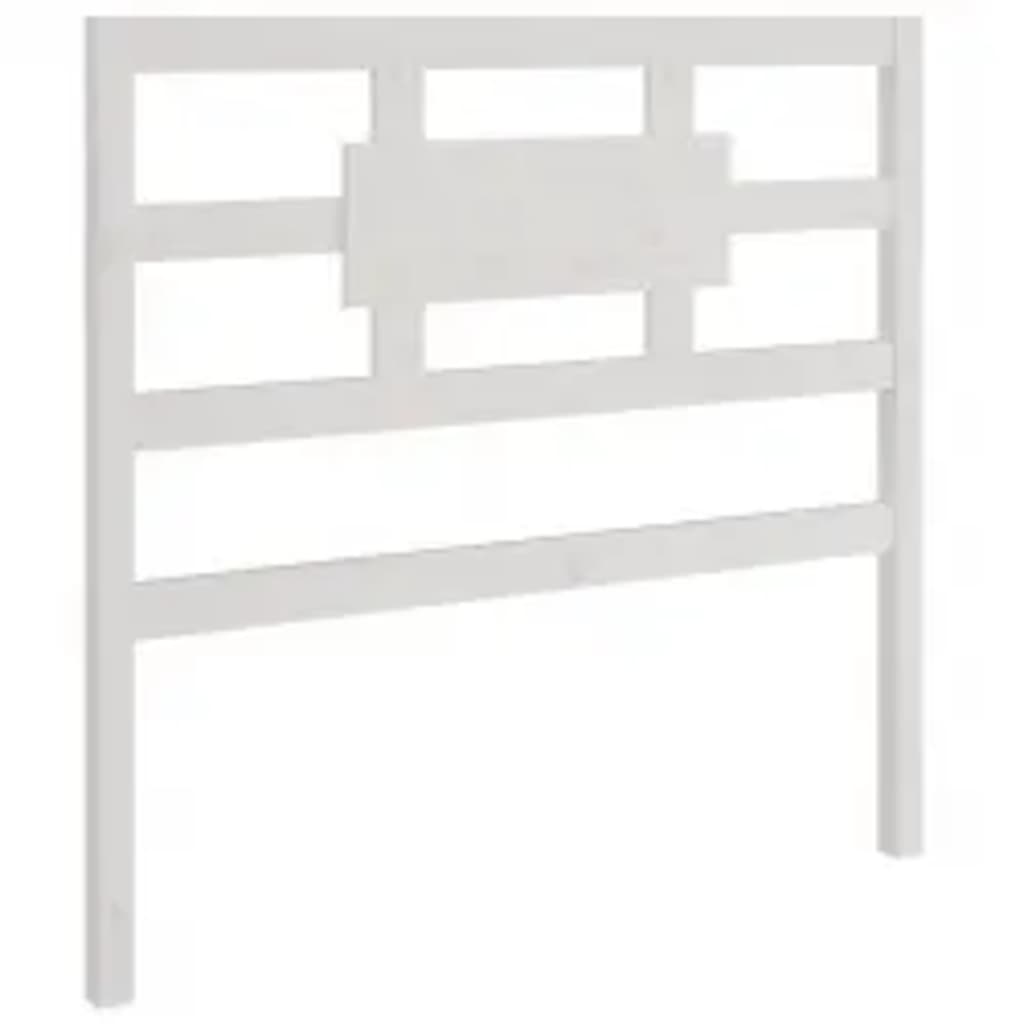 Cadre de lit sans matelas blanc 90x190 cm bois massif - XIOS