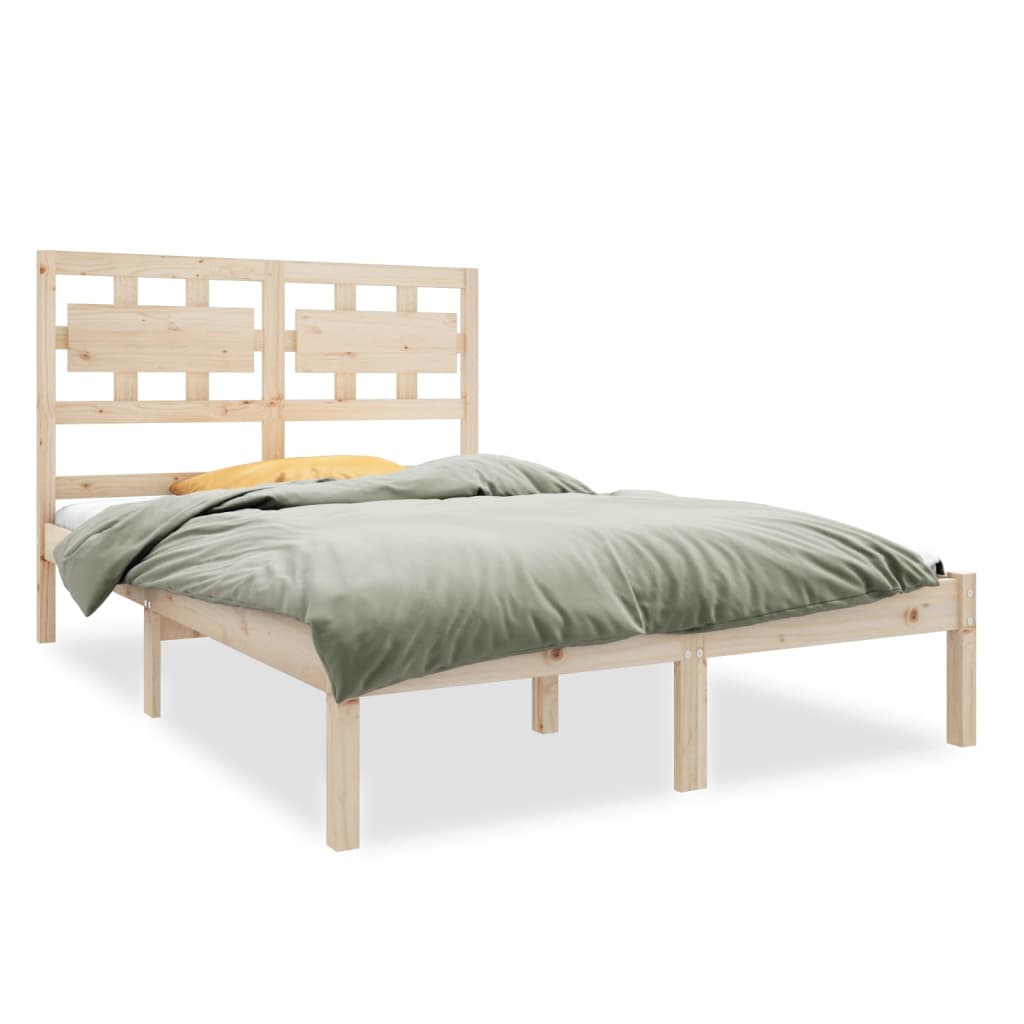 Cadre de lit sans matelas 120x190 cm bois massif - XIOS
