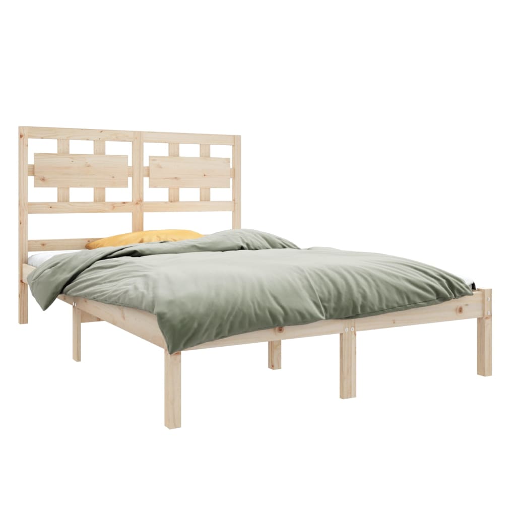 Cadre de lit sans matelas 120x190 cm bois massif - XIOS
