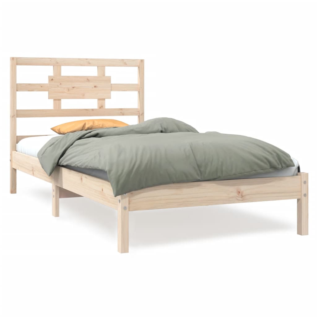 Cadre de lit sans matelas 90x200 cm bois massif - XIOS