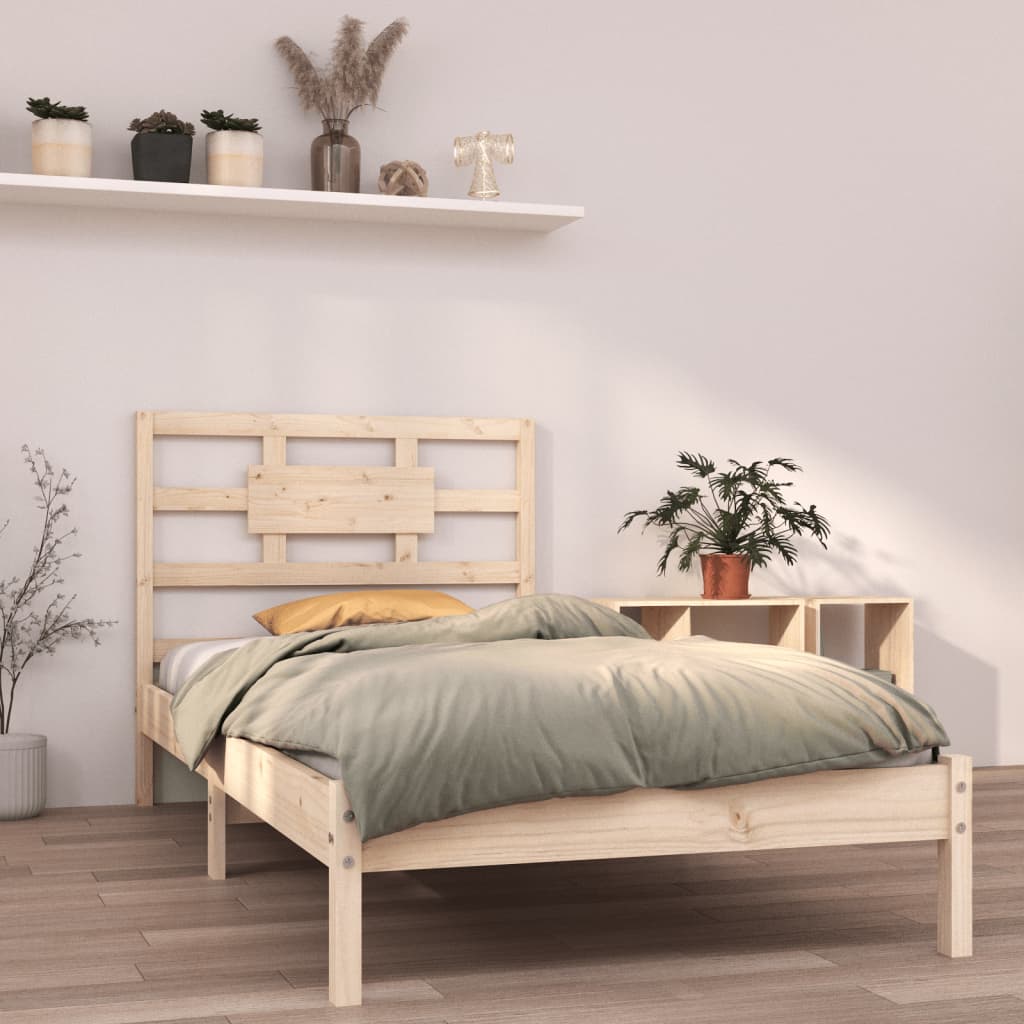 Cadre de lit sans matelas 90x200 cm bois massif - XIOS