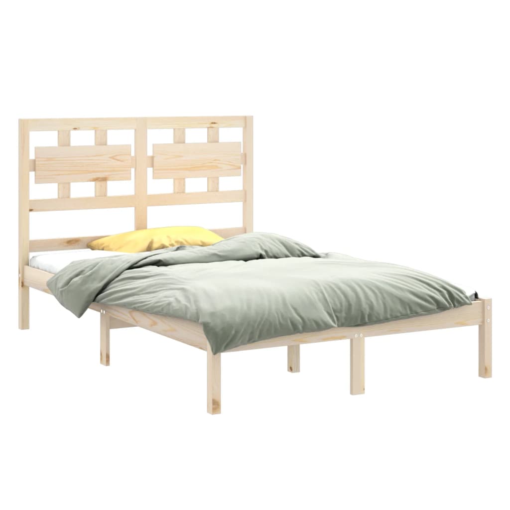 Cadre de lit sans matelas 120x200 cm bois massif - XIOS