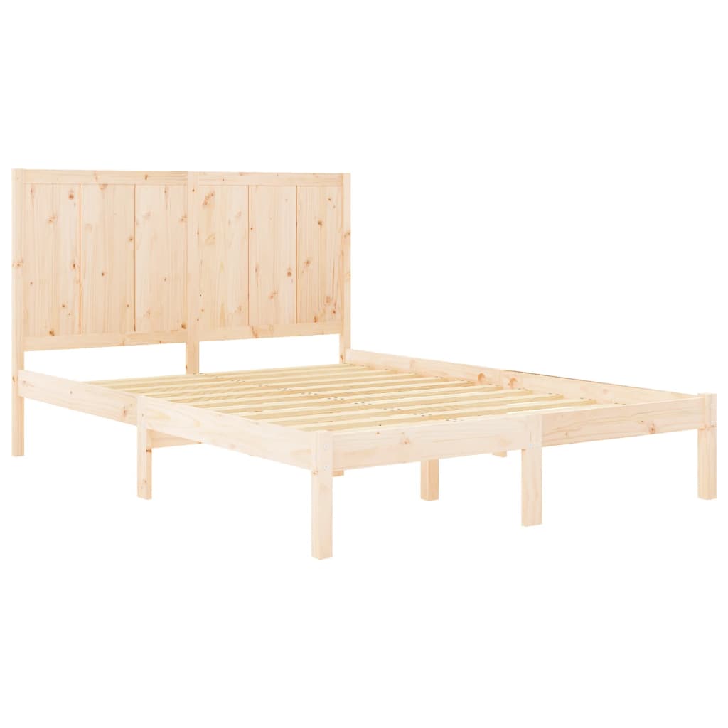 Cadre de lit sans matelas 120x200 cm bois de pin massif - XIOS