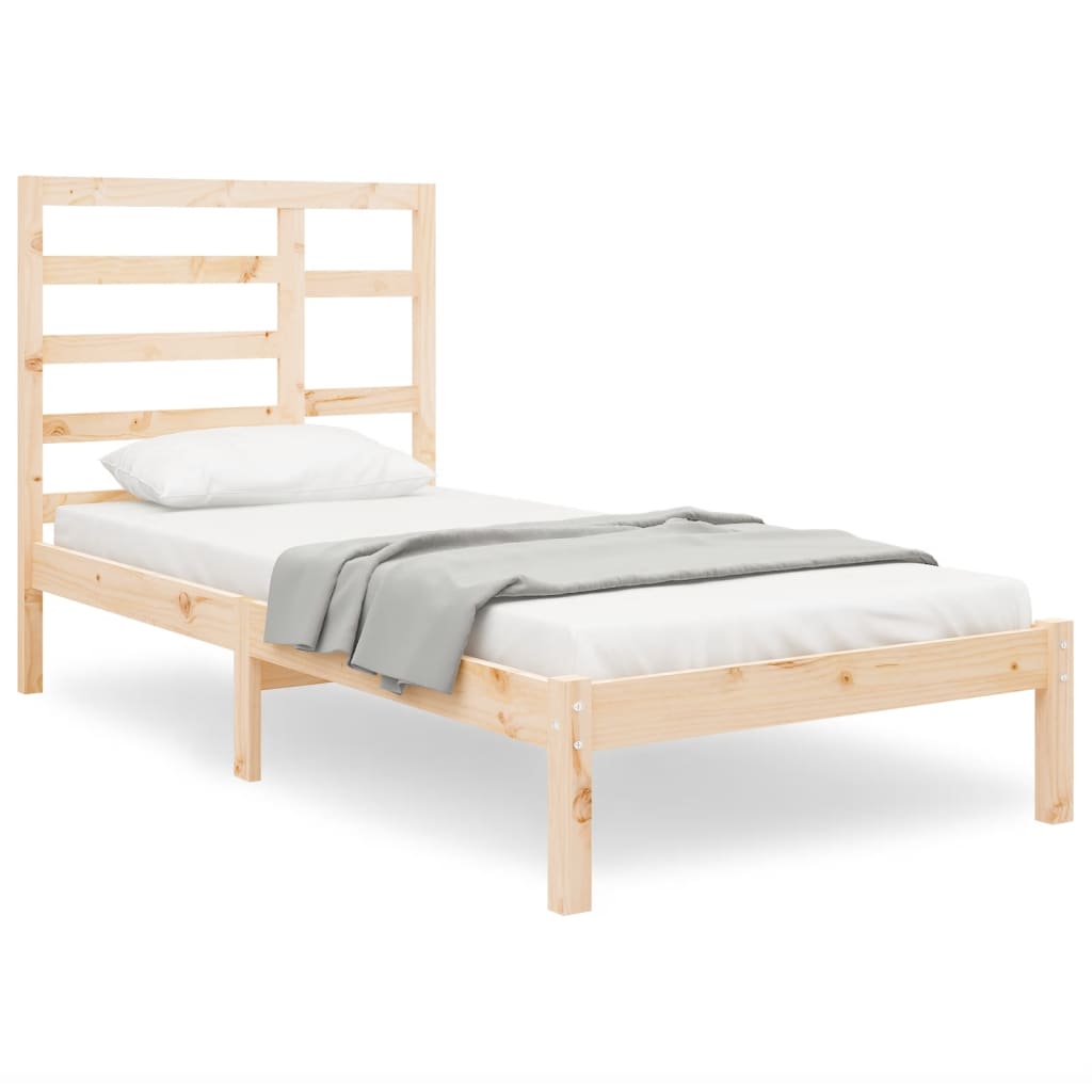 Cadre de lit sans matelas bois massif 75x190 cm - XIOS