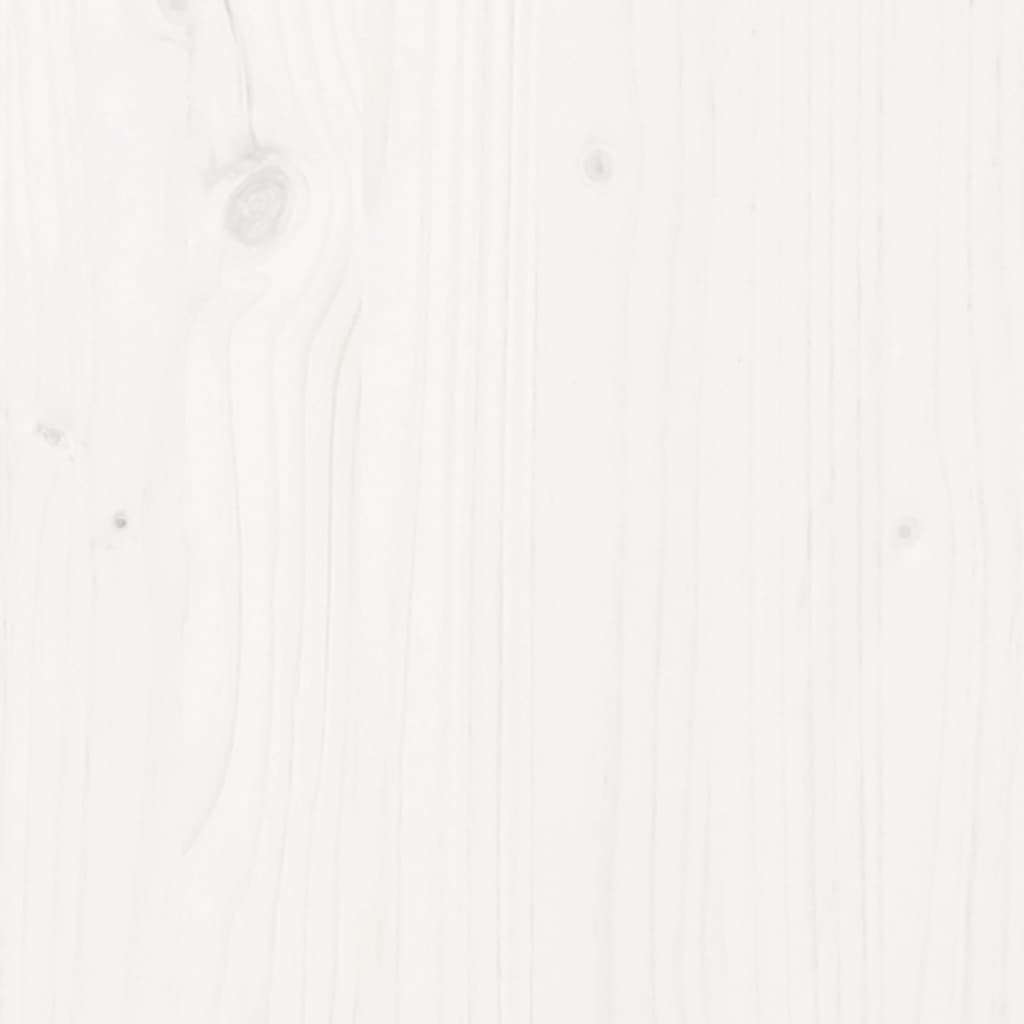 Cadre de lit sans matelas blanc bois massif 90x200 cm - XIOS