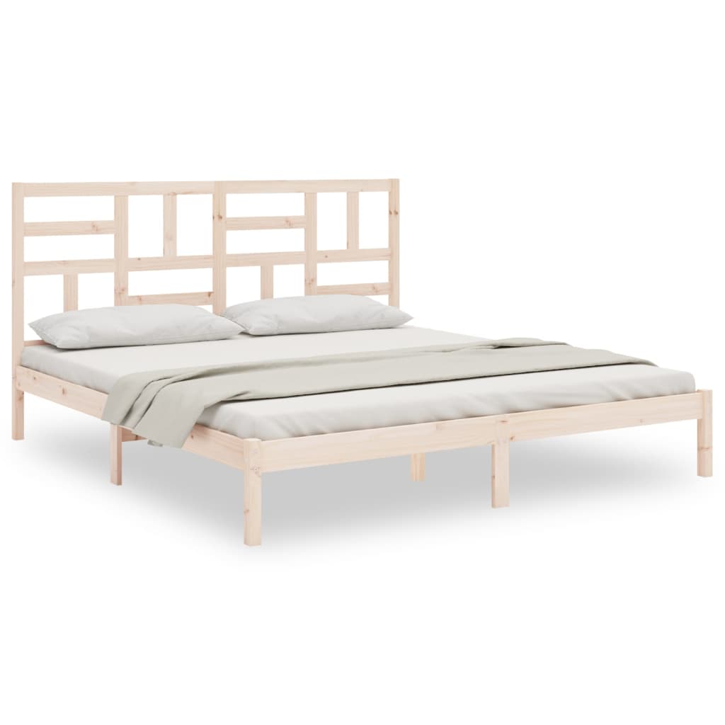 Cadre de lit sans matelas bois massif 200x200 cm - XIOS