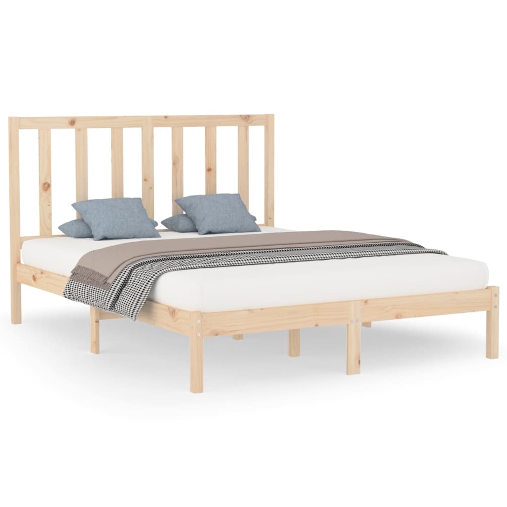 Cadre de lit sans matelas 160x200 cm bois massif - XIOS