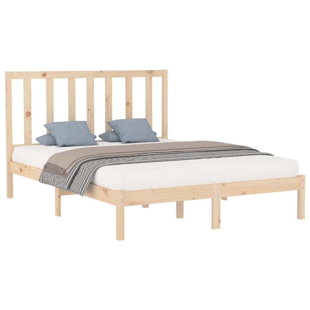 Cadre de lit sans matelas 160x200 cm bois massif - XIOS