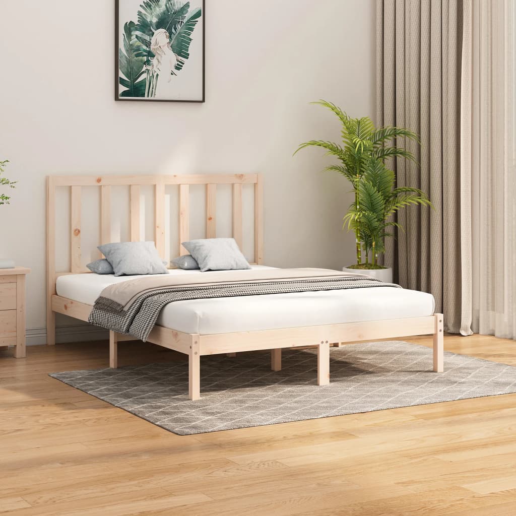 Cadre de lit sans matelas 160x200 cm bois massif - XIOS
