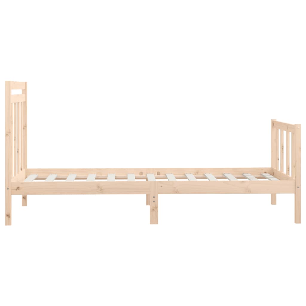 Cadre de lit sans matelas bois massif de pin 100x200 cm - XIOS