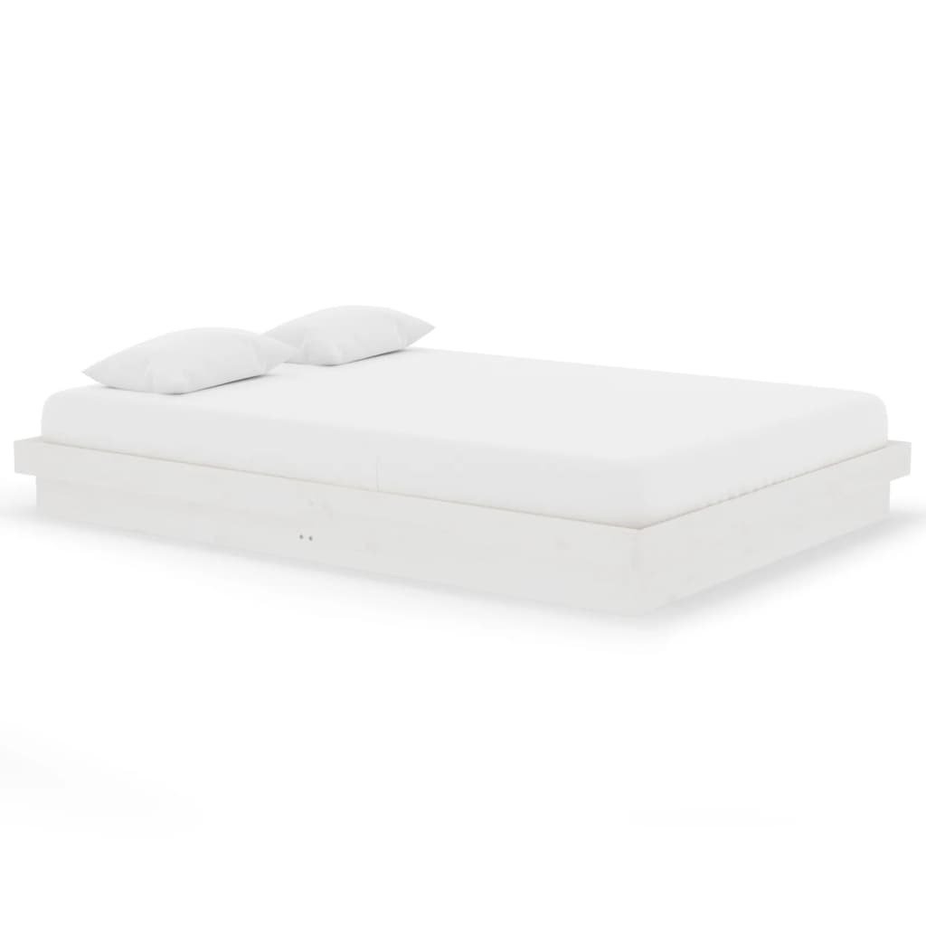 Cadre de lit Blanc Bois massif 140x200 cm - XIOS