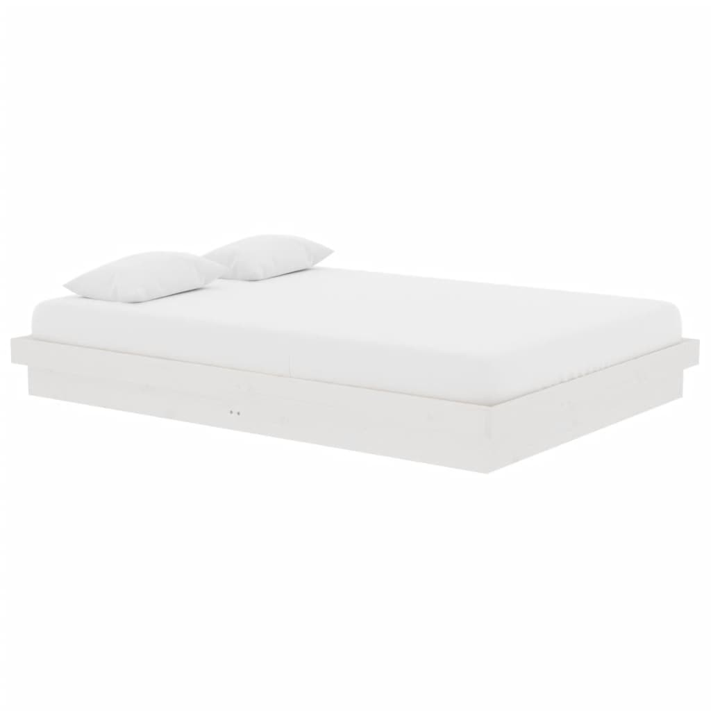 Cadre de lit Blanc Bois massif 140x200 cm - XIOS