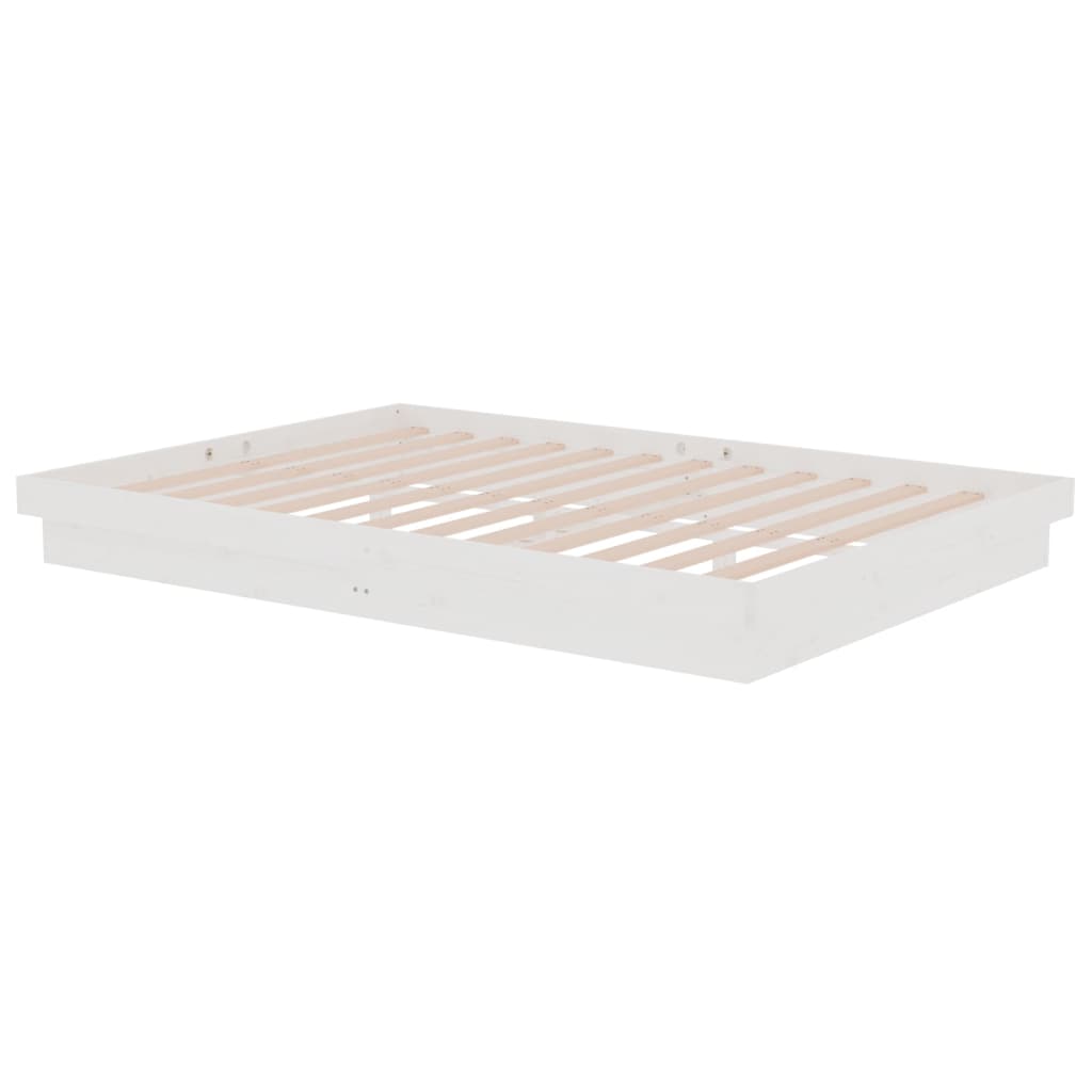 Cadre de lit Blanc Bois massif 140x200 cm - XIOS