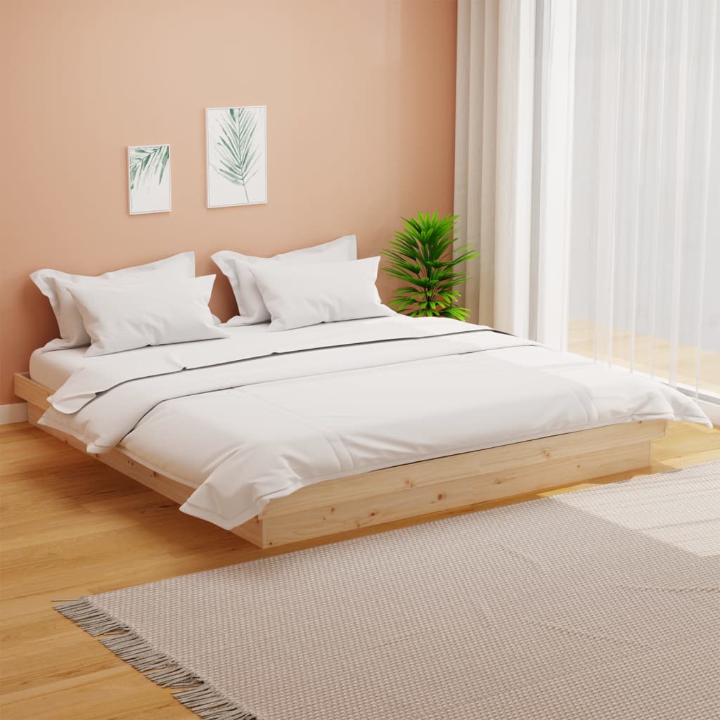 Cadre de lit sans matelas bois massif - XIOS